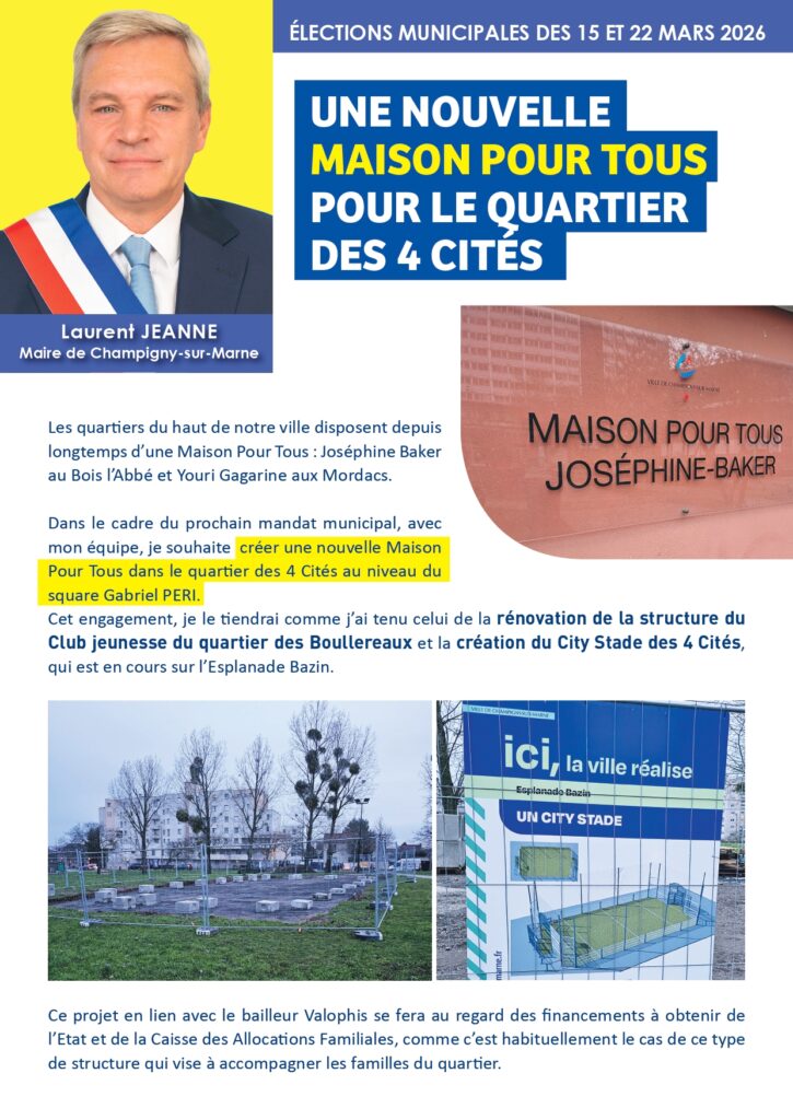 Une nouvelle MPT pour le quartier des 4 cités